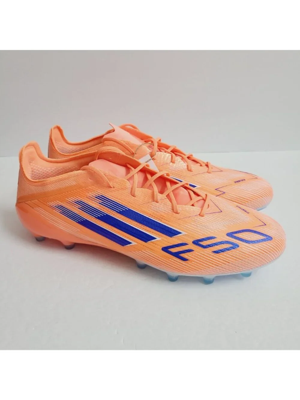 NEW Adidas F50 Elite AG Soccer Cleats BAG INSOLES JH7637 Size 9.5 Orange